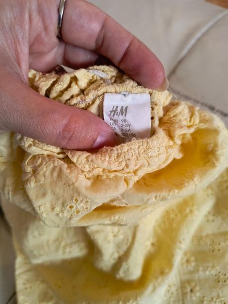 Letný madeirový overal hm 98, h&m,98