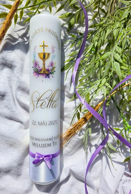Sviečka prvé sväté prijímanie,