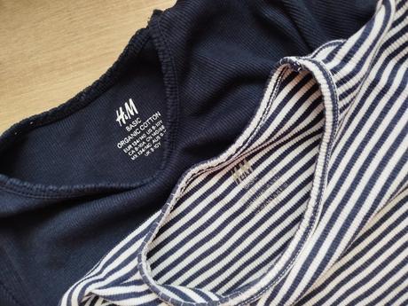 2x tričko 134/140, h&m,134