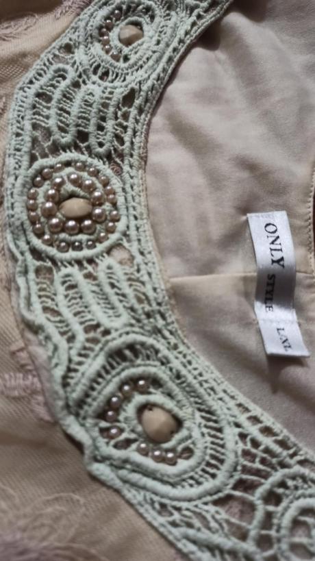 Šaty s čipkou l/xl, only,l