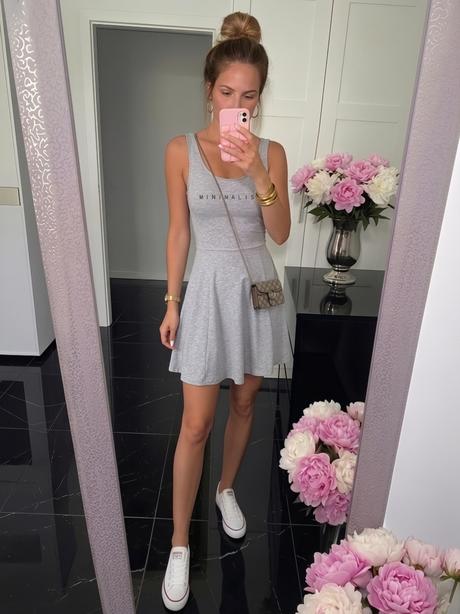 Šedé športové šaty, h&m,xs