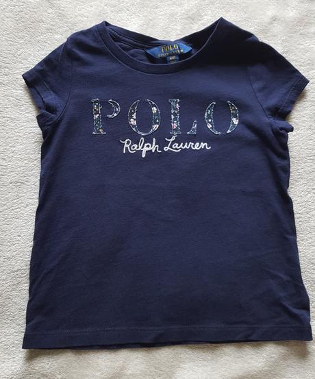 Dievčenské ľahké modré tričko ralph lauren, ralph lauren,104