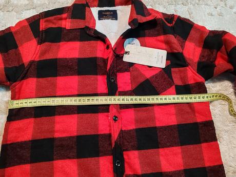 Teplá štýlová flanelka-bundička 146/152, 152