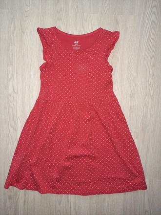 Letné bodkované šaty h&m (122/128), h&m,128