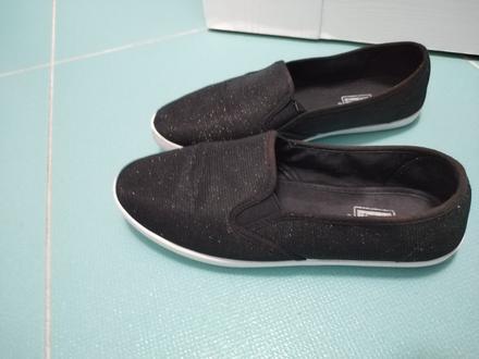 Nasuvacie tenisky, slip ony trblietave jemne 38, 38