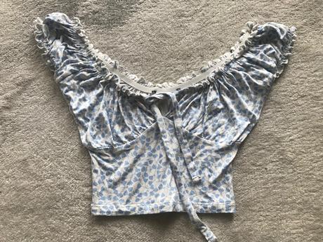 Kvietkovany crop top, s