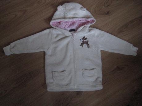 Chlpatková mikinka s kapuckou 86/92, lupilu,86
