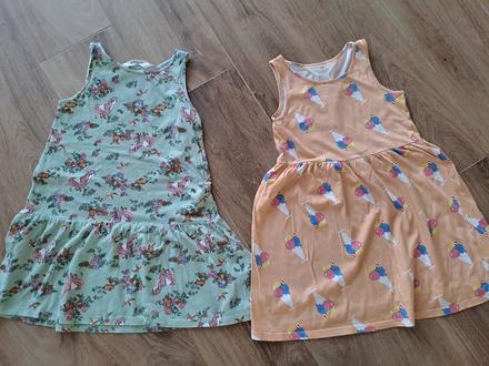 2x šaty h&m, h&m,122