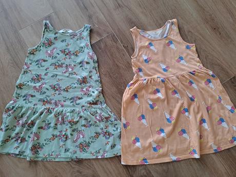 2x šaty h&m, h&m,122