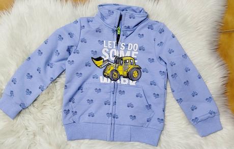 Detska mikina na zips traktor, 62 - 140