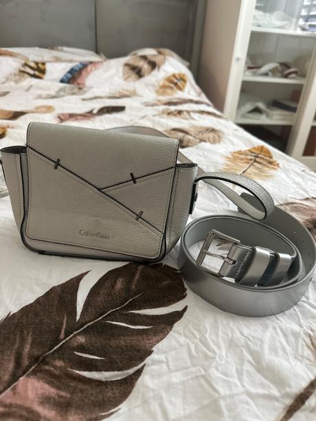 Calvin klein kabelka koža plus opasok ck dar, calvin klein