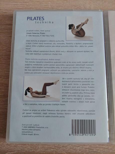 Dvd pilates technika pre tehotné a po pôrode,