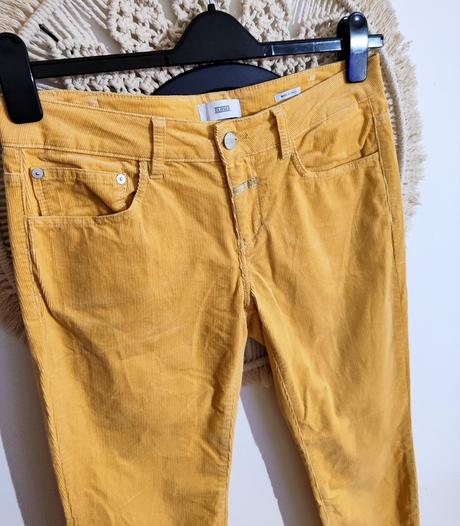 Menčestrové nohavice closed, l