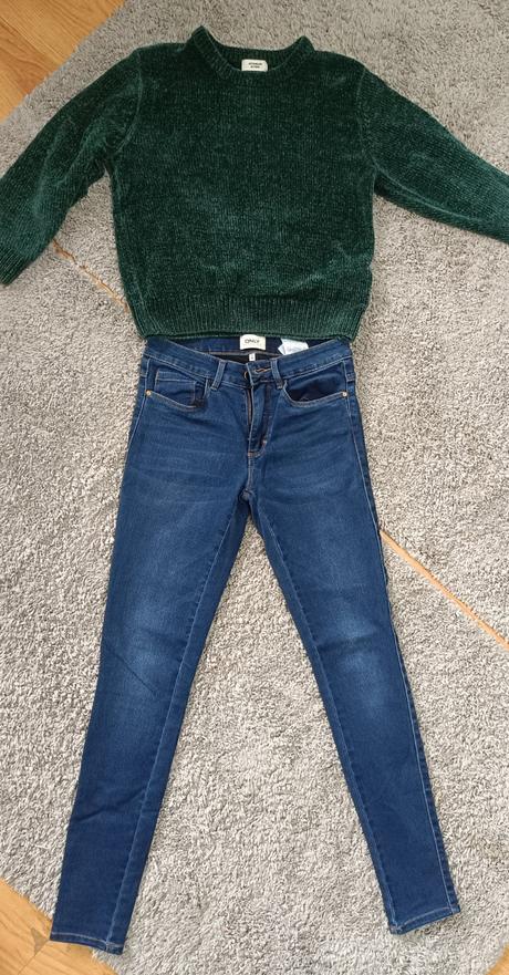 Rifle only  xs-s + sveter zelený xs, xs