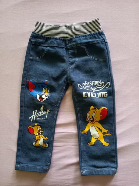 Riflové nohavice teplejšie, 92