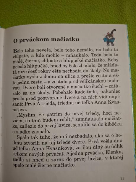 O prváckom mačiatku- krista bendová, 