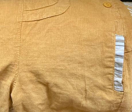 Menčestrové nohavice na traky, frog,80