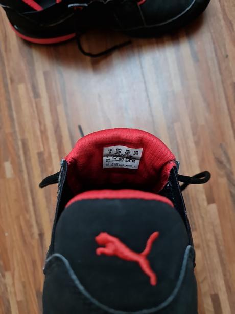 Puma tenisky čierne s červenými detailmi v.38, puma,38