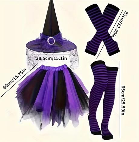 Kostým na karneval čarodejnica, 
