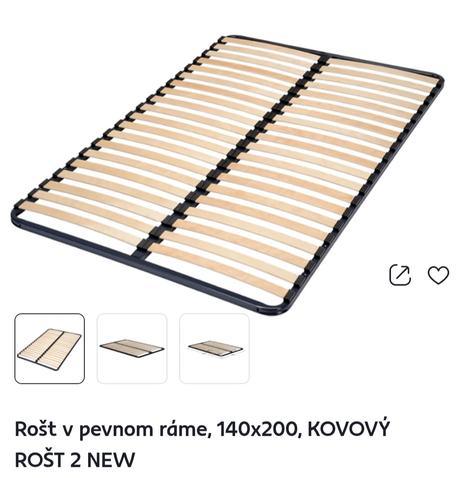 Matrac + rošt, šírka (cm): 140,dĺžka (cm): 200