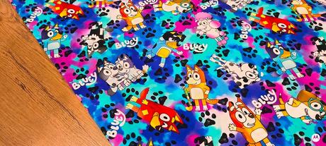Teplákovina - bluey- cena za 10 centimetrov, 