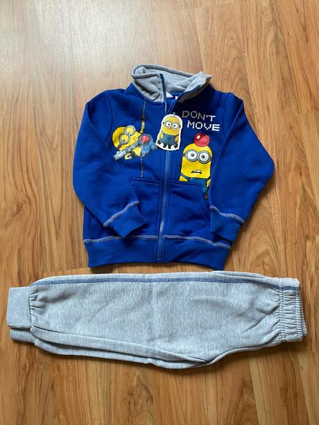 Tepláková súprava mimoň červená a modrá, 104