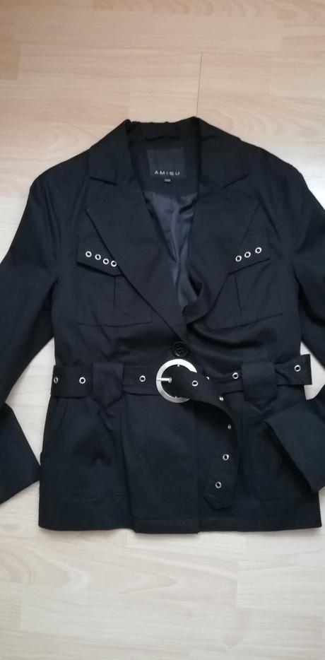 Elegantné sako s opaskom, amisu,38