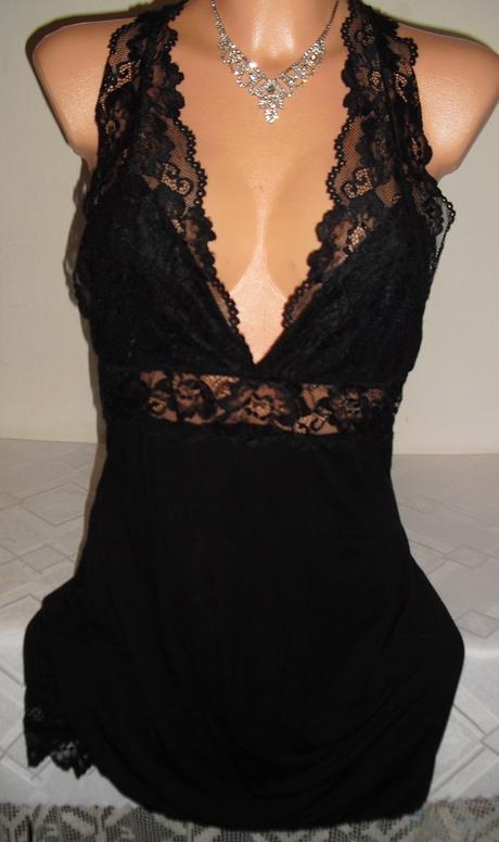 Francuzska bavlnena s krajkami kosielka, m