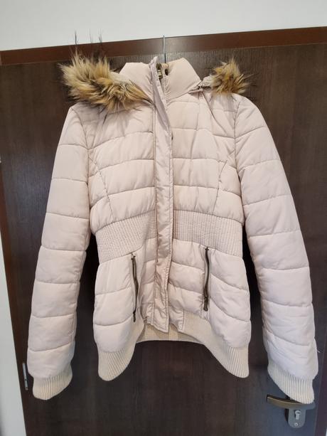 Béžová zimná bunda, l