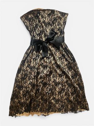 Dámske čipkované midi šaty so stuhou, orsay,l
