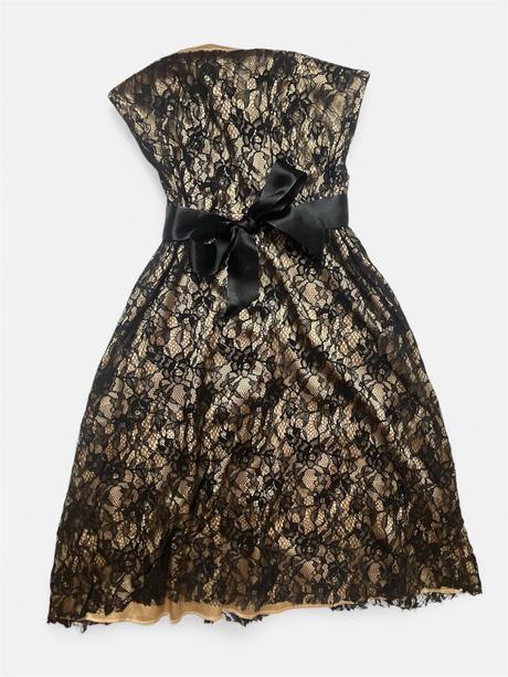 Dámske čipkované midi šaty so stuhou, orsay,l