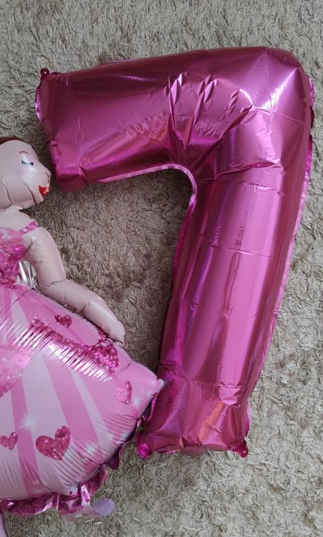 Balón 7,  hviezdy, pom pom 3x, 