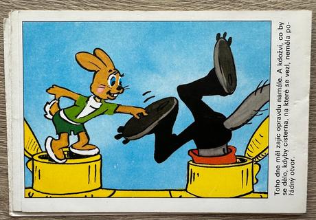 Leporelo na silnici-počkej zajíci,