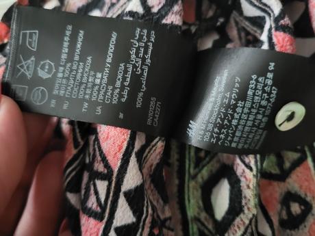 Vzorovaná blúzka, h&m,s