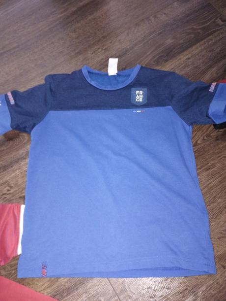 Futbalové bavlnené tričká - 3 ks, decathlon,146