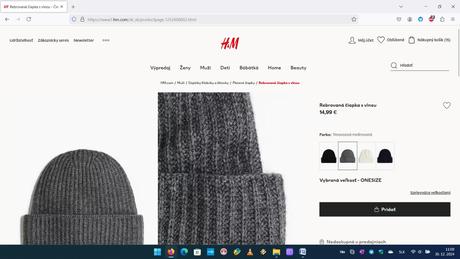 Zimné čiapky, súprava šál + čiapka, h&m