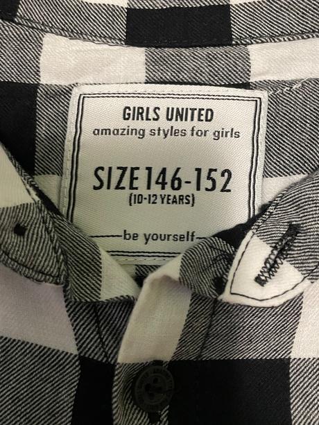 Dievčenská košeľa káro, 146