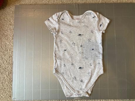 Body s kratkym rukavom, velryba, baby club,98