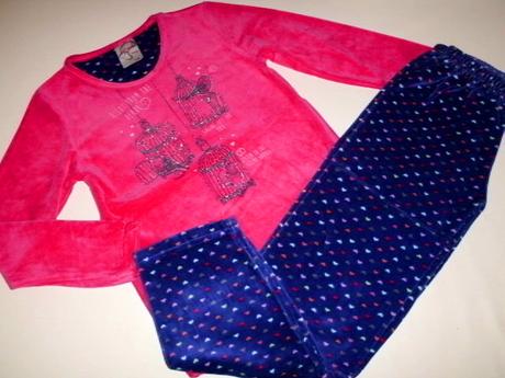 Hrejivé velúrové pyžamko pre 7-8 roč. kočku, vienetta kids,128