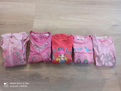Dievčenské trička + šaty, 110