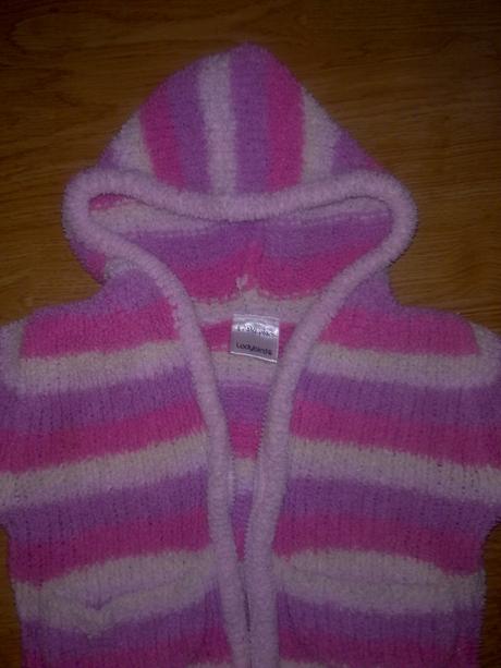 Svetrik na zips, s kapucnou, ladybird,80