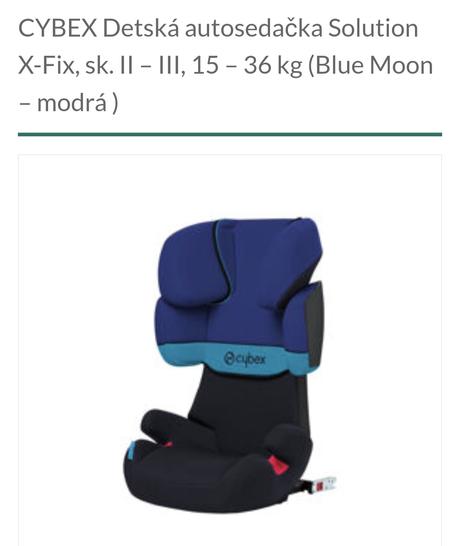 Autosedačka cybex 15- 36, cybex