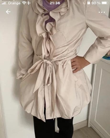 Kabát jesenný jarný, s