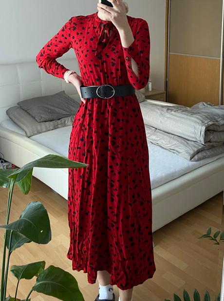 Dlhé červene saty, sinsay,xs