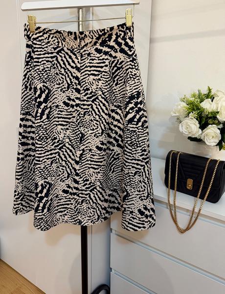 Elegantná orsay sukňa - zebra print, orsay,xs