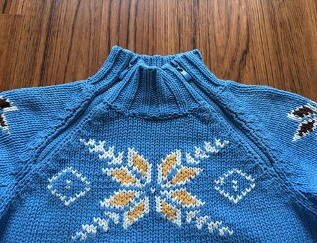 Teplý zimný pulóver, s