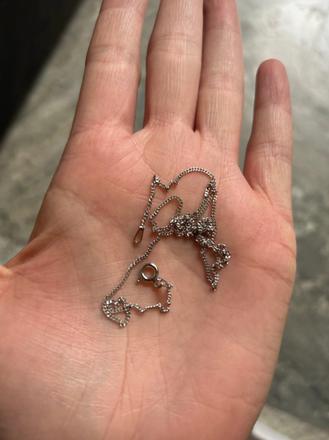 Strieborná retiazka na krk,