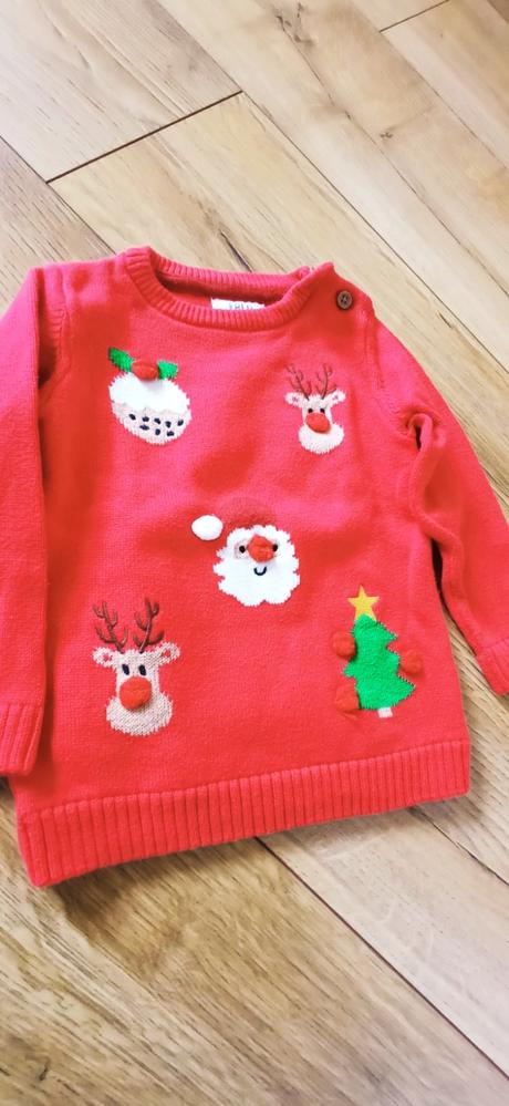 Vianočný sveter 9-12 mesiacov, 80
