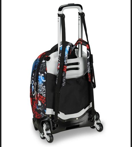 Školská taška s odjímatelnými kolieskami seven,