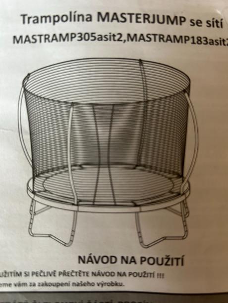 Trampolína 305 cm, masterjump,300-349 cm